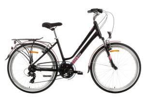 Rower trekkingowy STORM Marathon Lady 1.0 A17 2VBR 26 czarny/róż